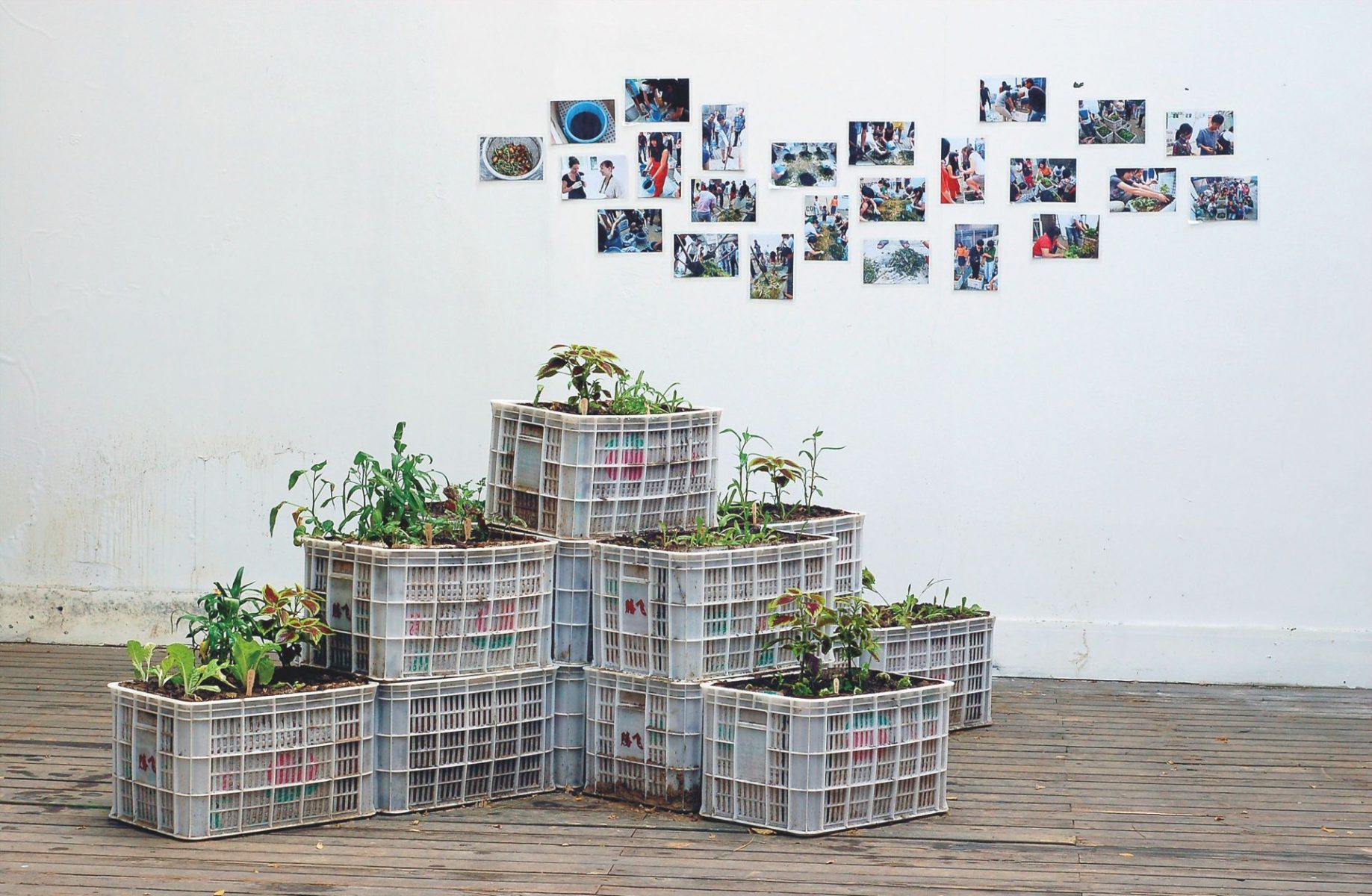 Das Ergebnis eines der Workshops in der Ausstellung