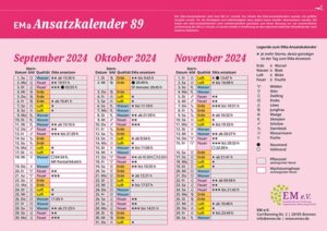 Ansatzkalender