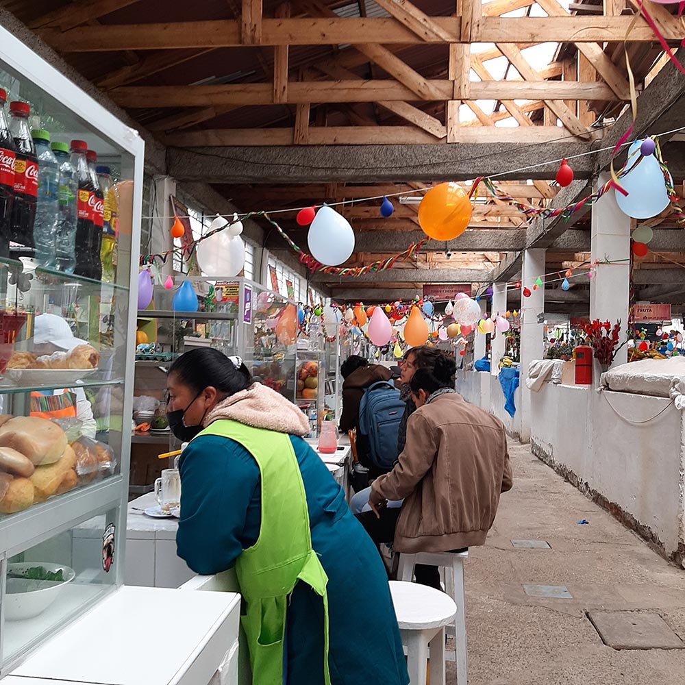 Peruanische Markthalle