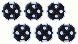 6 EM-Keramik-Stecker
